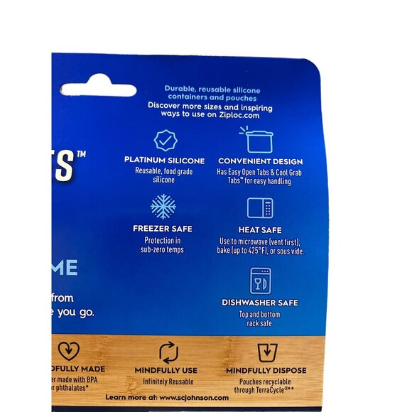 Ziploc Endurables 1 Medium Pouch 16 Fl Oz NEW Reusable Pouch Bag - Picture 8 of 12